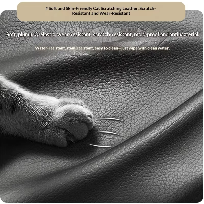 Customer Choice Lazy Lounge Chair Oversized Seat Design Cat Scratch Resistant Leather Single Sofa Urban Apartment