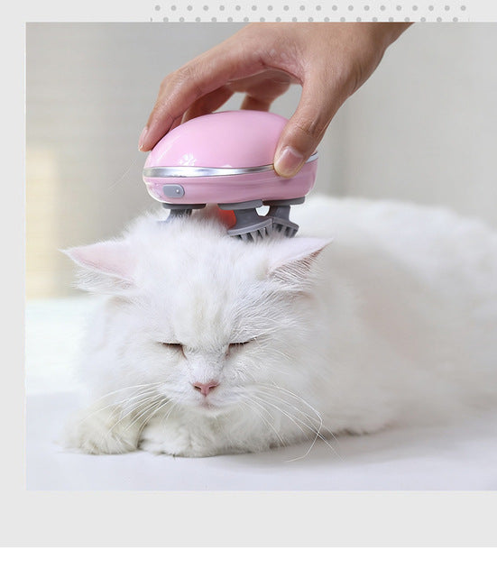 ZenFlow™ Intelligent Cat Head Massager - Waterproof Electric Scalp Kneading Tool