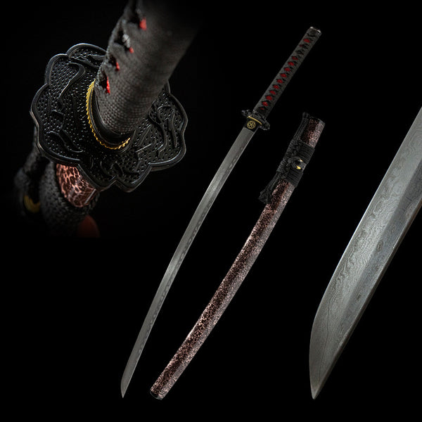 Flow of the Tao: Hand-Forged Damascus Steel Eight Trigrams Tai Chi Sword