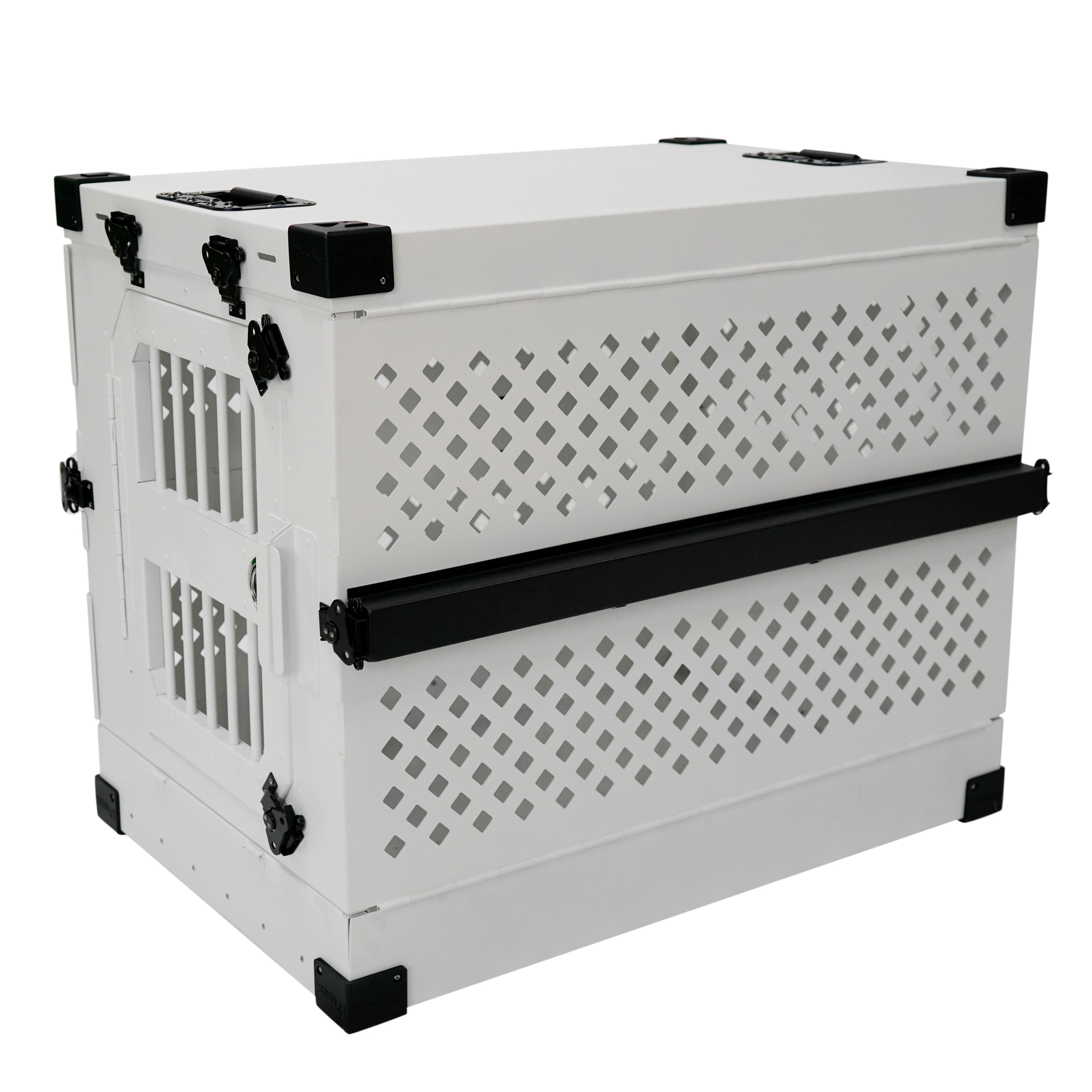 Farmhouse Cat Litter Box Enclosure 46 In White Sliding Barn Door Acrylic Panel With Led Light Hidden Cabinet For Cats