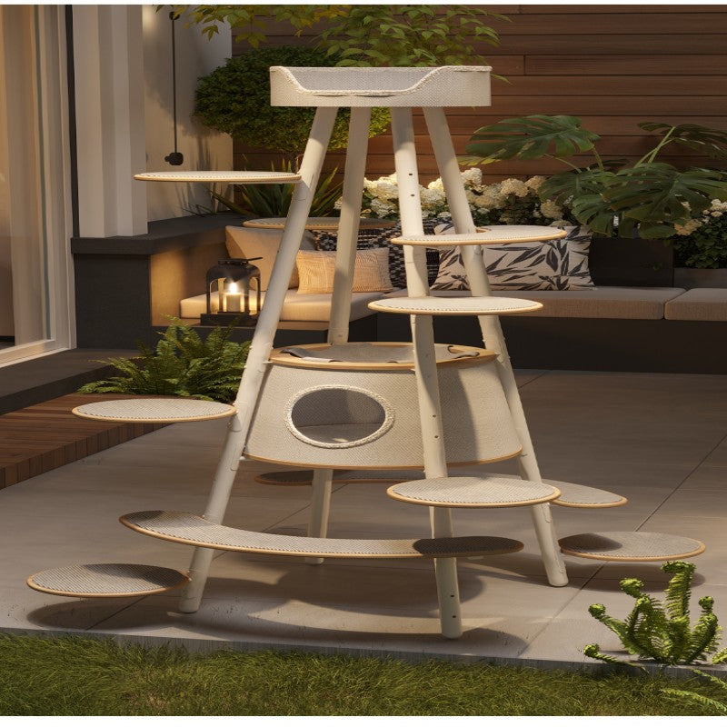 High-End Home Decor Cat Tree Tower with Spacious Condo & Multiple Platforms Factory Direct Sale Bulk Wholesale OEM/ODM Accepted