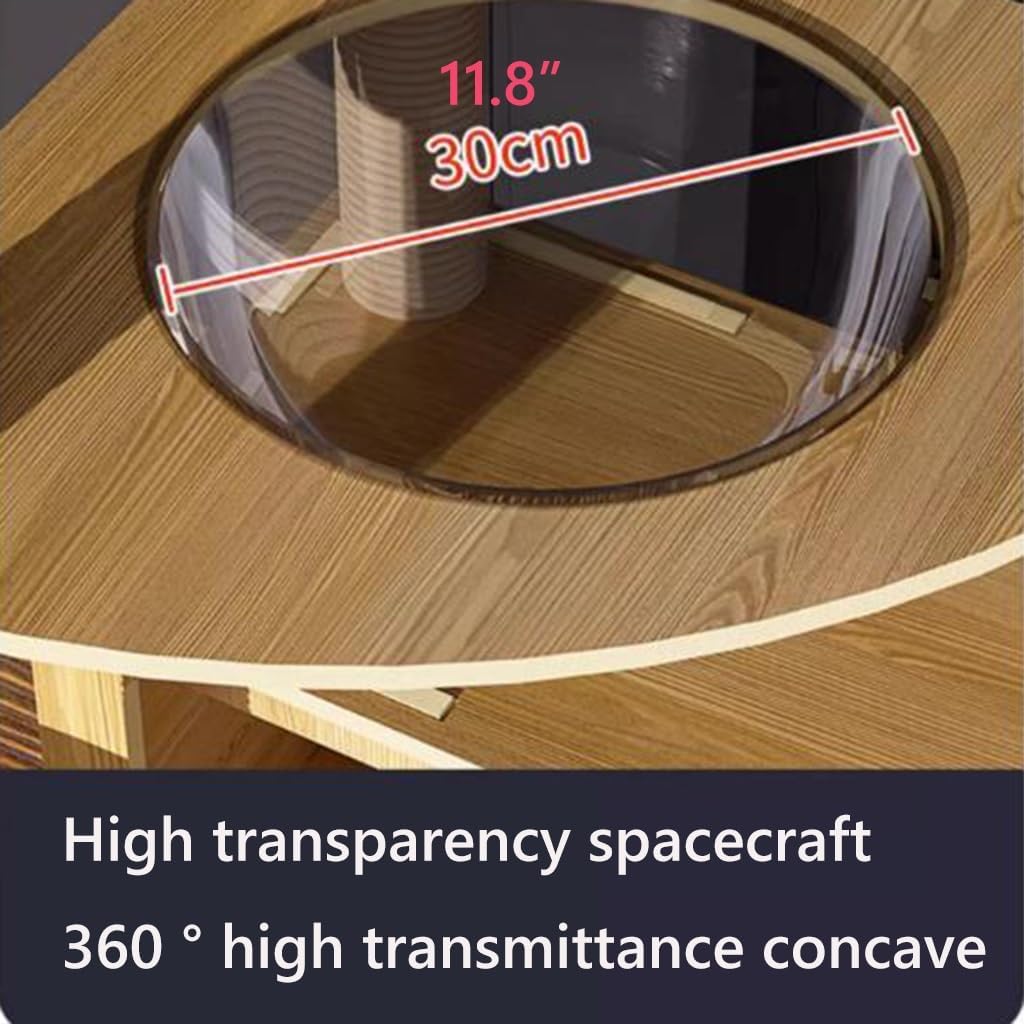 4-Level Eco-Friendly Durable Cat Scratching Post Tower Cushioned Platform Space Capsule Nest Cave Design-Cat Furniture Play